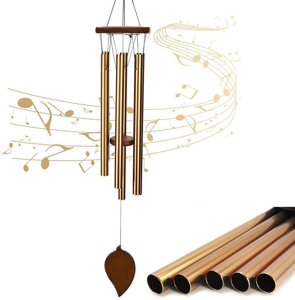 Wind Chimes for Home Balcony Items 6 Pipes Hanging Bells Six Rods for Positive Aluminium Windchime-image-26