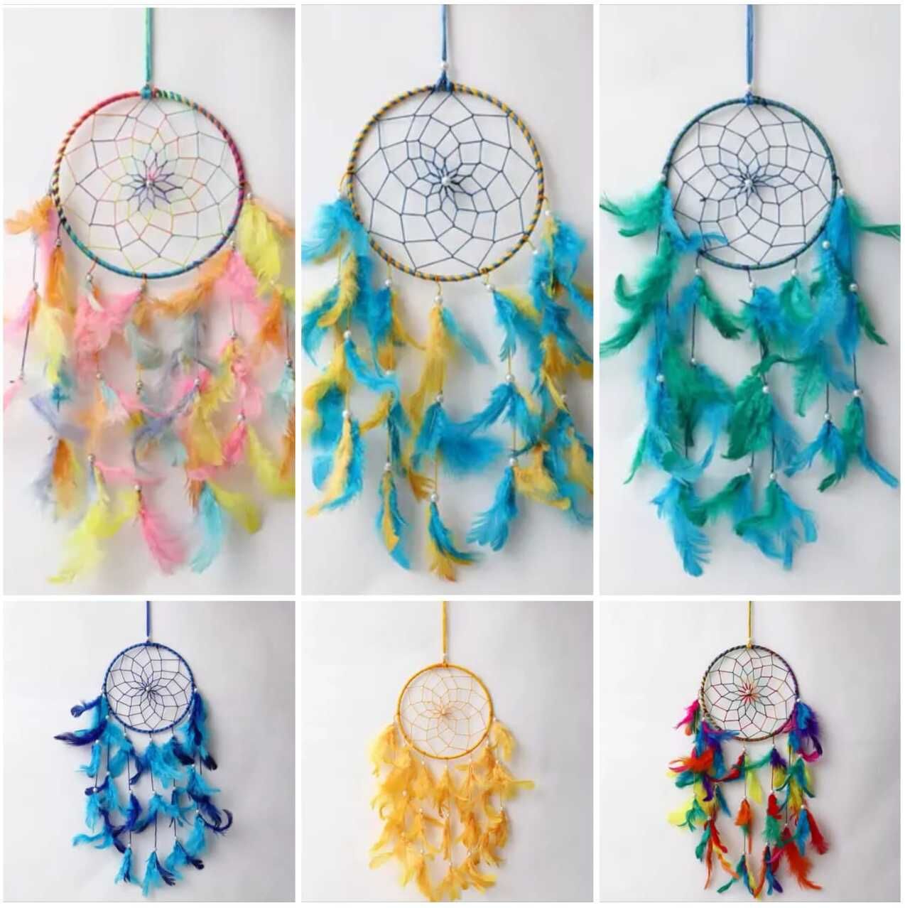 nahida Colorful Wall Hanging for Bedroom, Living Room & Home Décor Feather Dream Catcher-picture-19