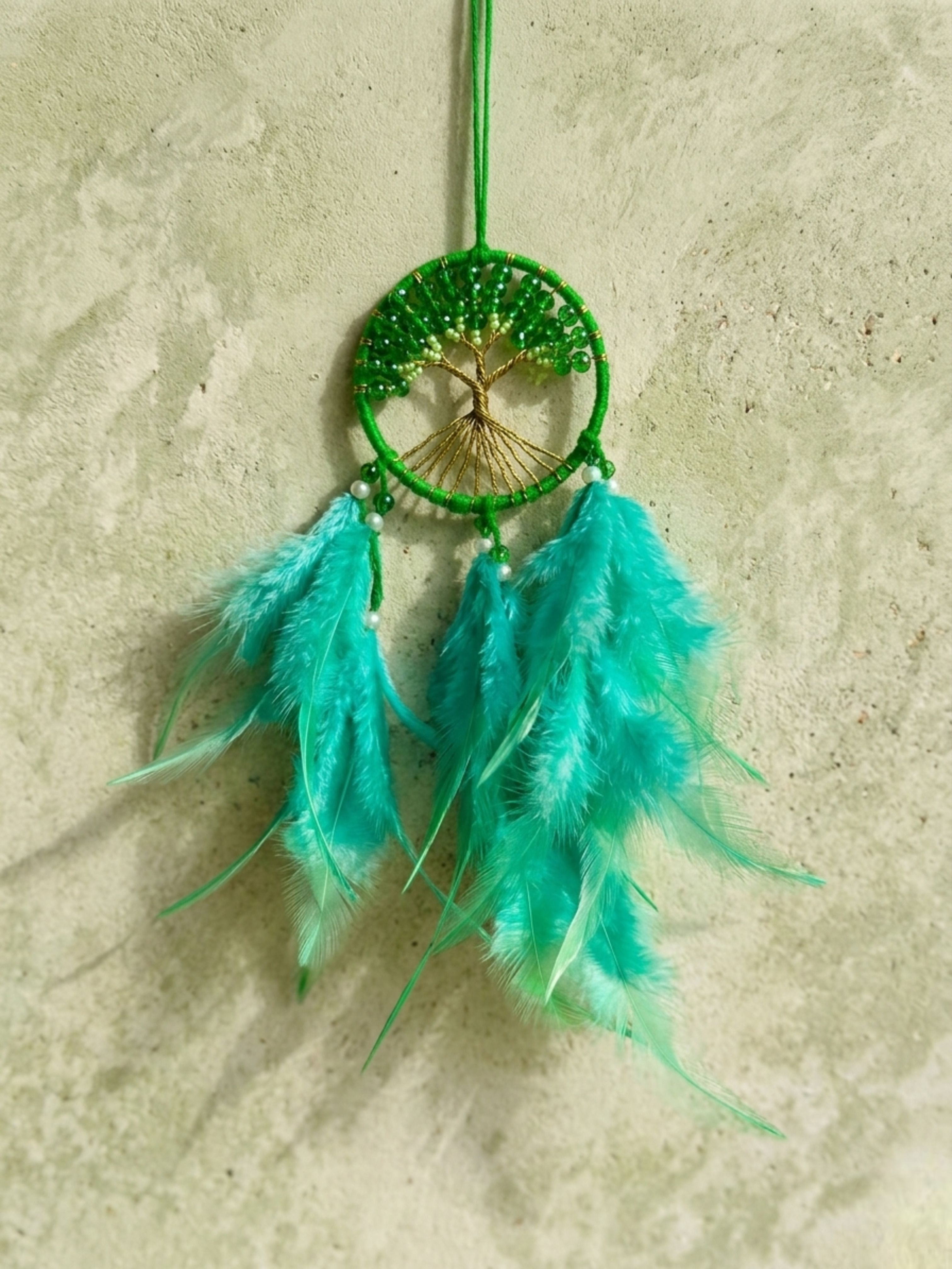 glitzhandicraft CARHUNG11 Feather, Crystal, Aluminium Dream Catcher-picture-46