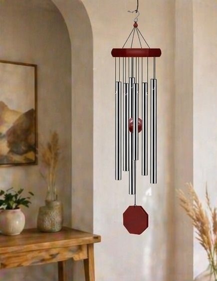 vpj Harmony Breeze Decorative Hanging Wind Chime for Home & Garden Aluminium Windchime-picture-11