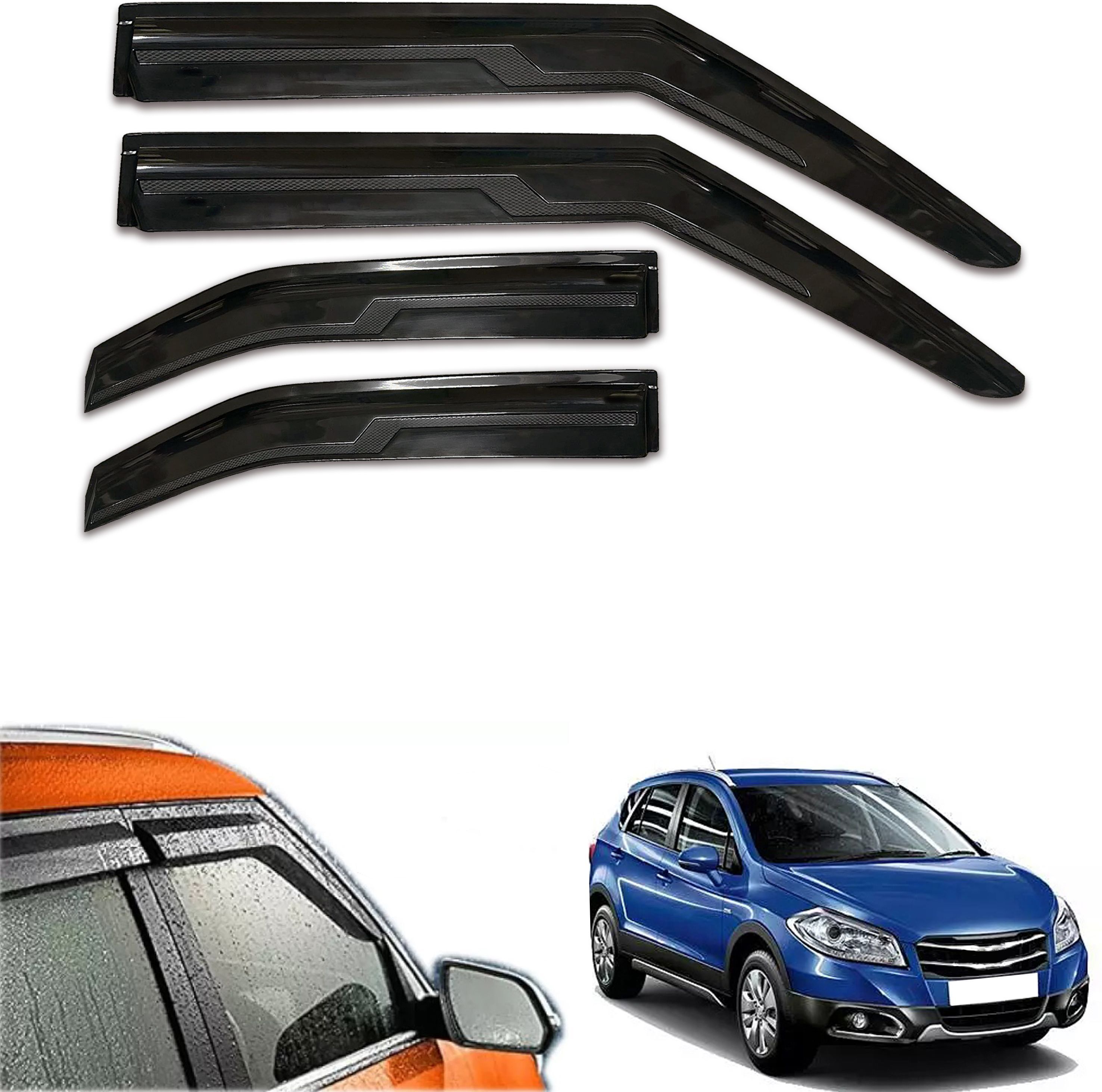 torqway Non-convertibles Front, Rear Wind Deflector-picture-33