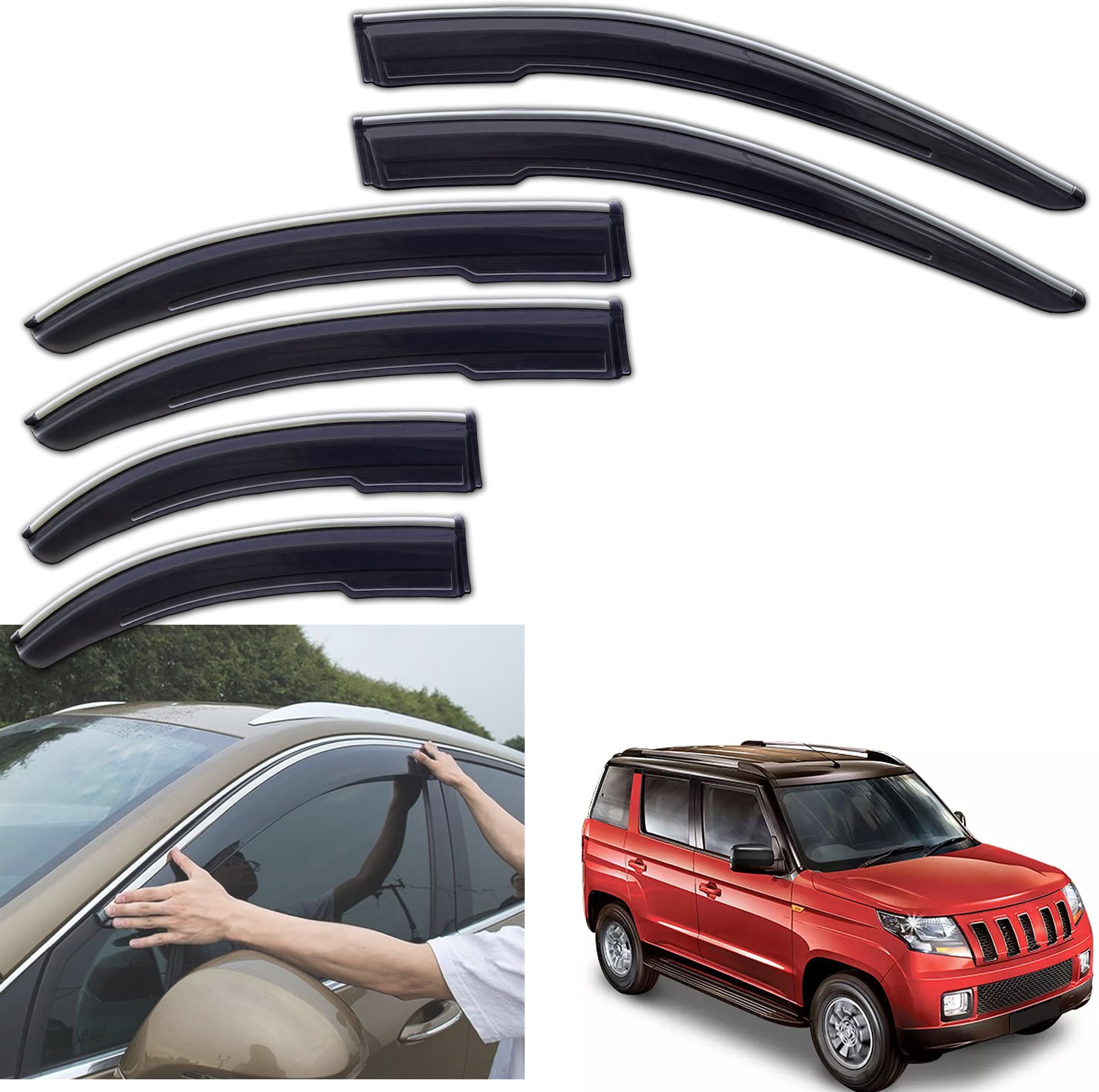 torqway Non-convertibles Front, Rear Wind Deflector-picture-41