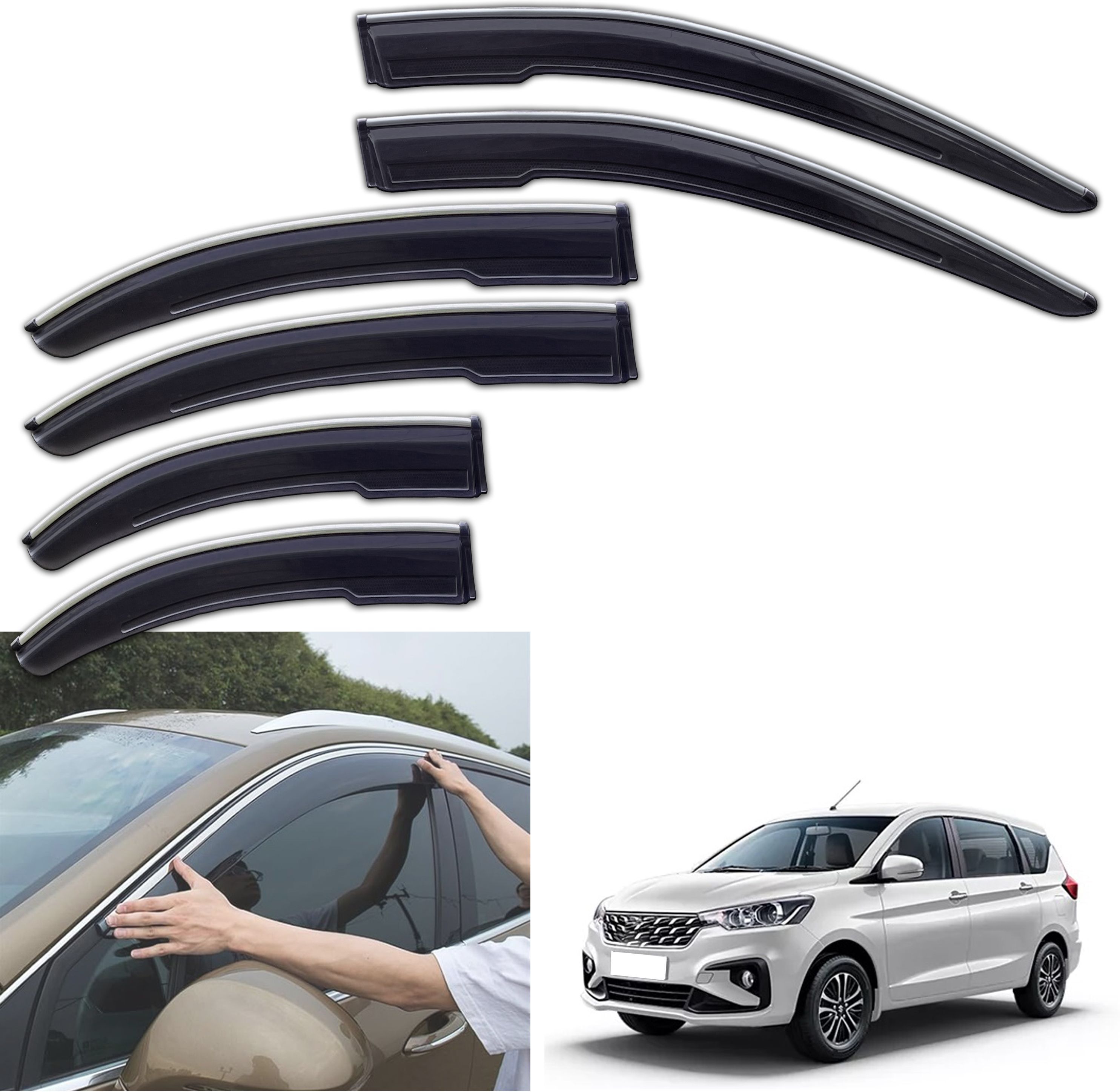 torqway Non-convertibles Front, Rear Wind Deflector-picture-29