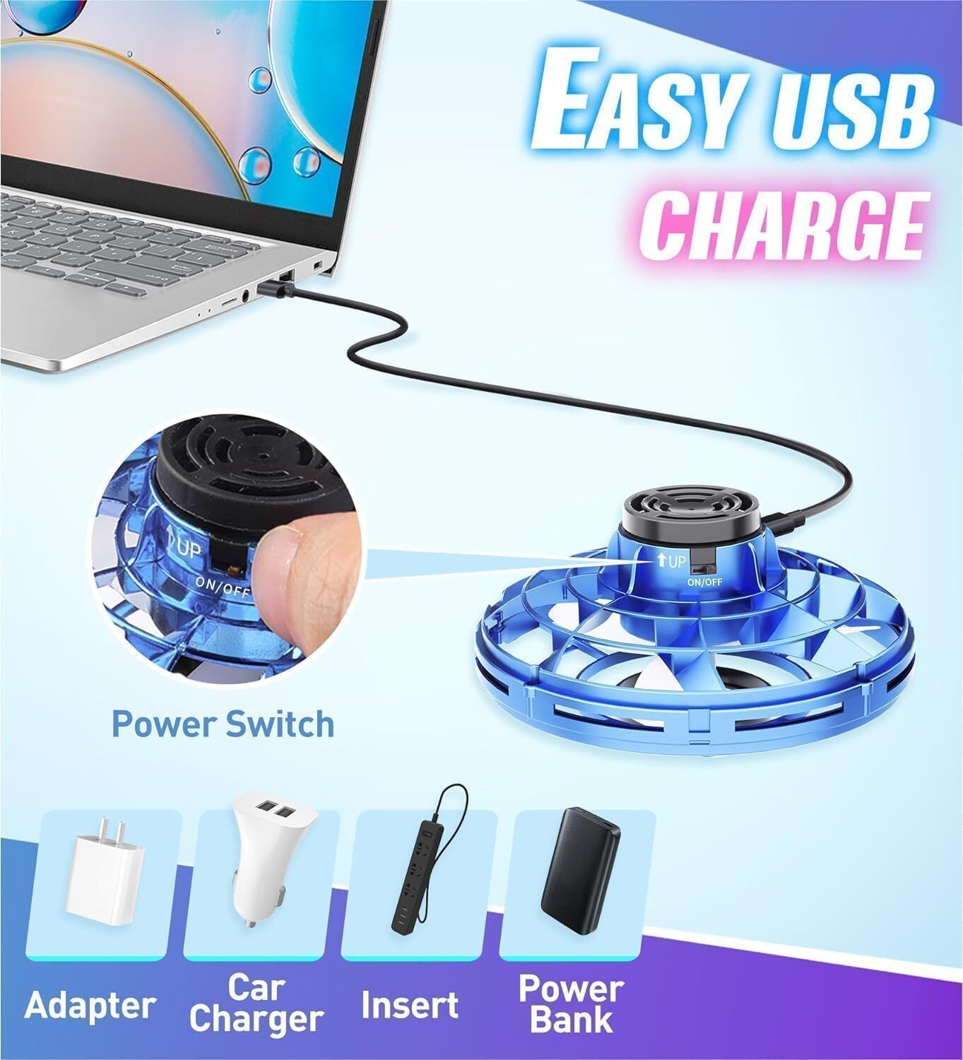 Newest Flying Spinner Toys for Kids & Adults, Boomerang Hand Controlled