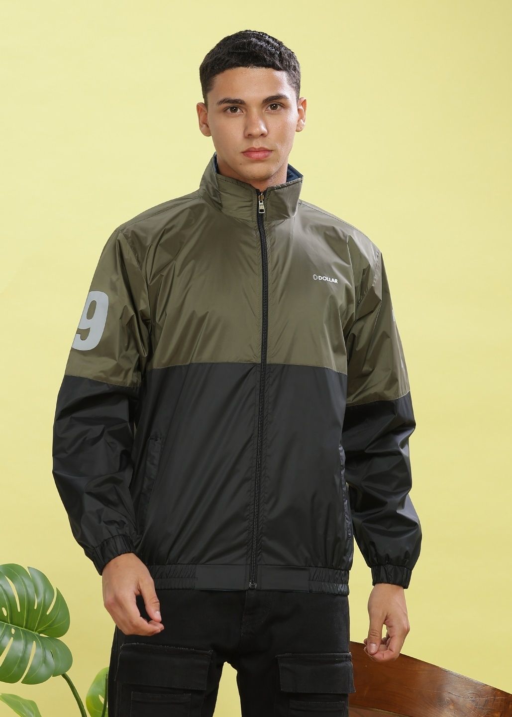 Dollar Solid Men Wind Cheater-image-7