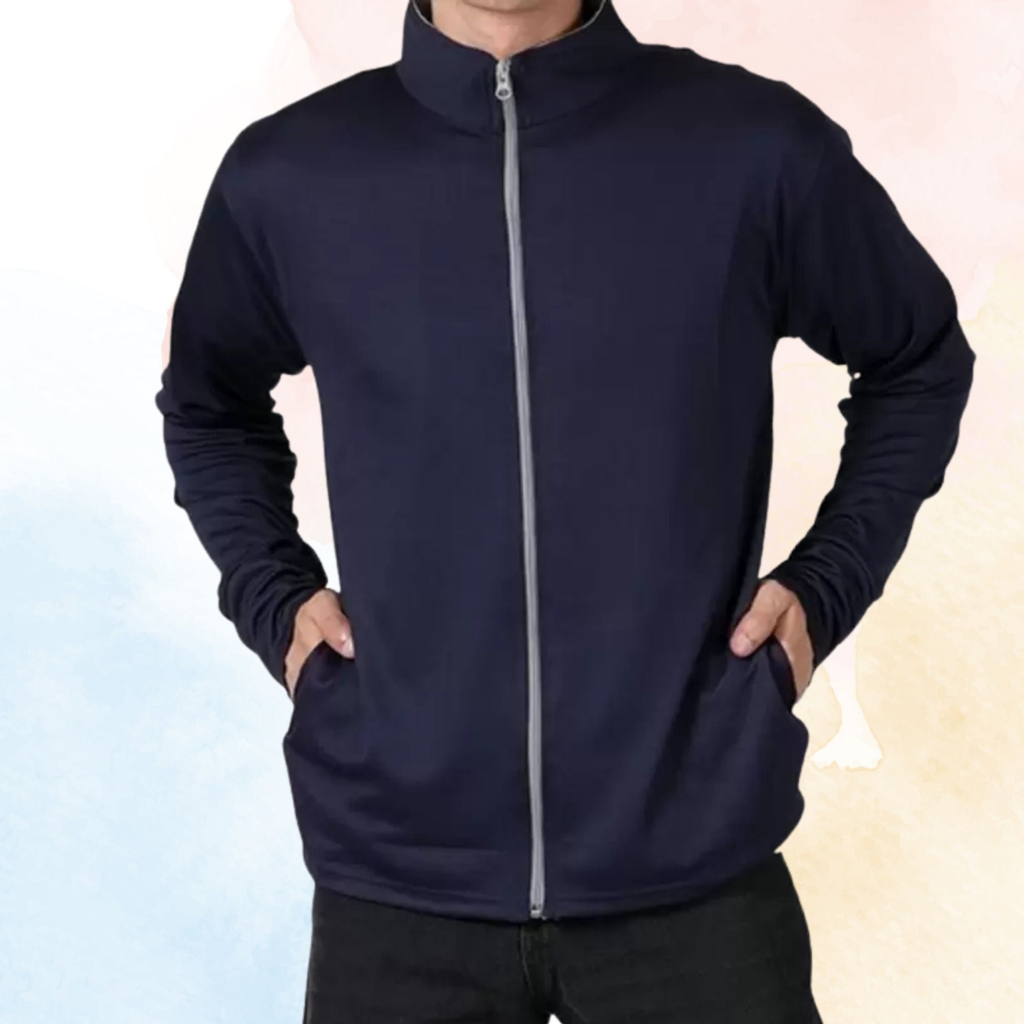 Mia Fashion UPF 50+ Sun Protection UV Jacket, Zipper Jacket for Biker & Outdoor Activity Colorblock Men Wind Cheater-picture-28