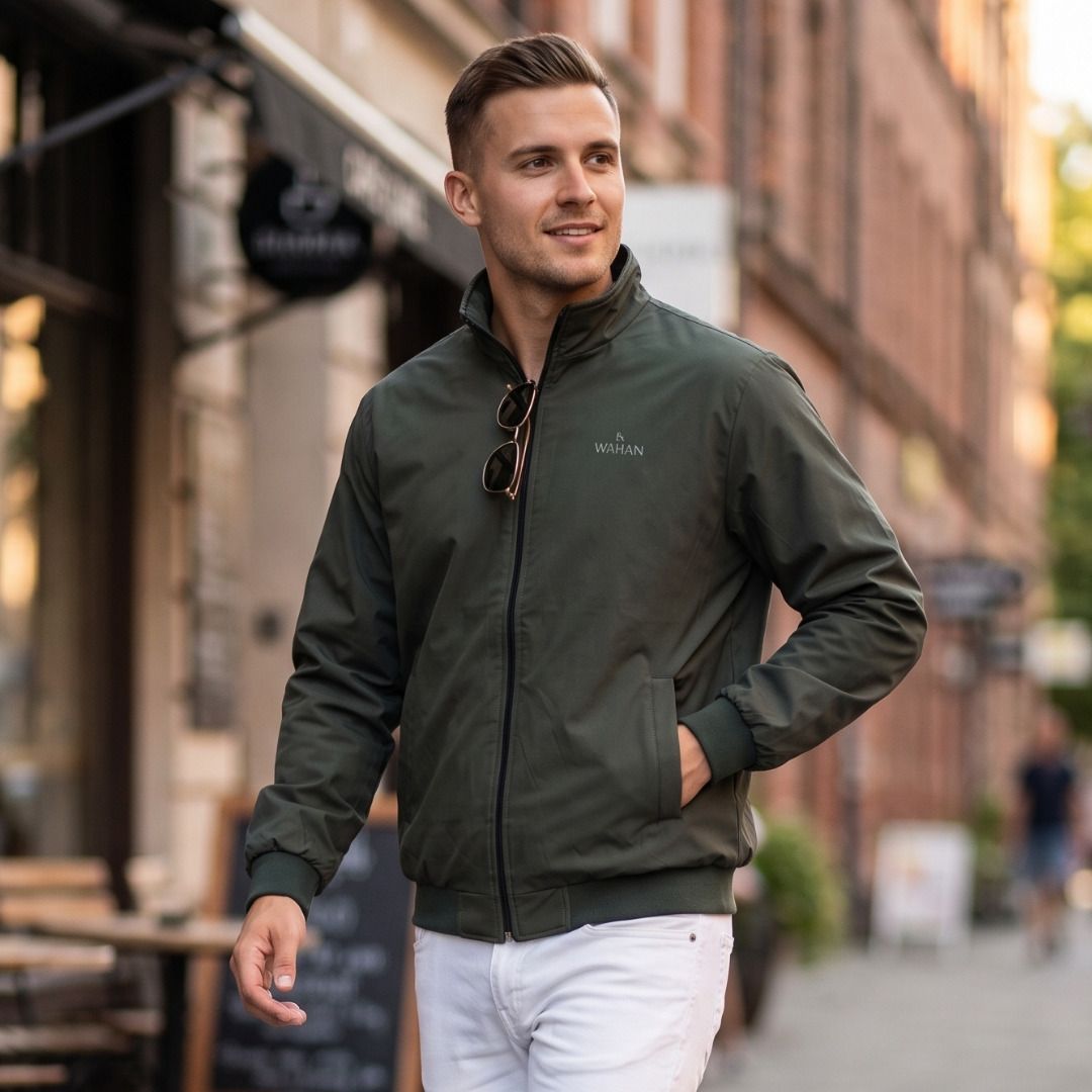 RJ WAHAN Windcheater Reversible Jacket for Men Full Sleeve | Winter Stylish Jacket Solid Men Wind Cheater-picture-17