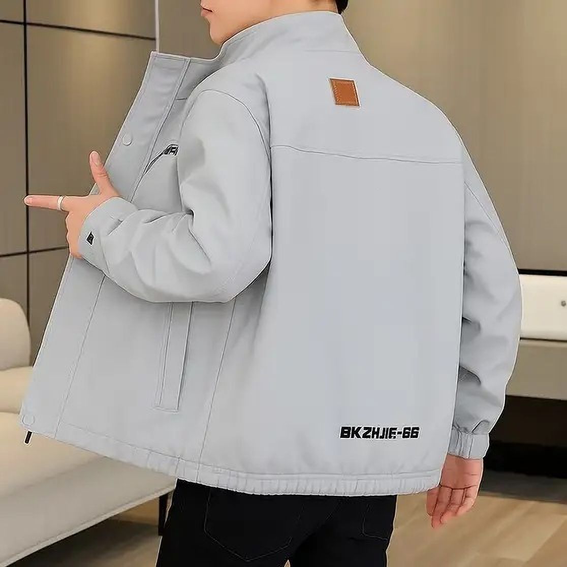 PLATINUMCARTZ KOREAN WINDCHEATER Solid Men Wind Cheater-picture-22