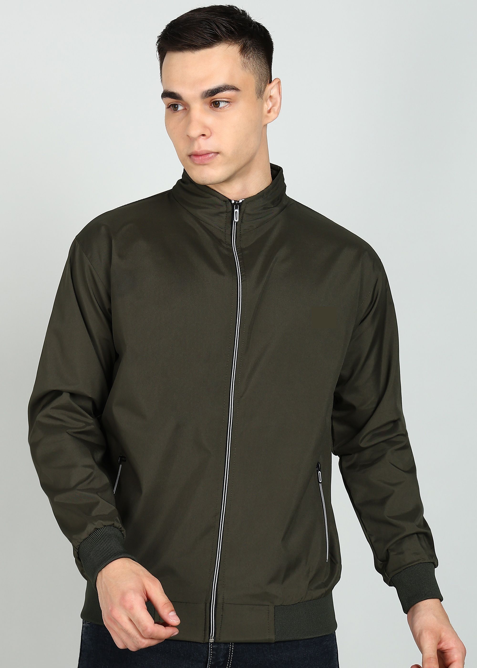 awibe Lightweight Windproof, Comfortable & Stylish Casual Wear Men Solid Casual Jacket-picture-11