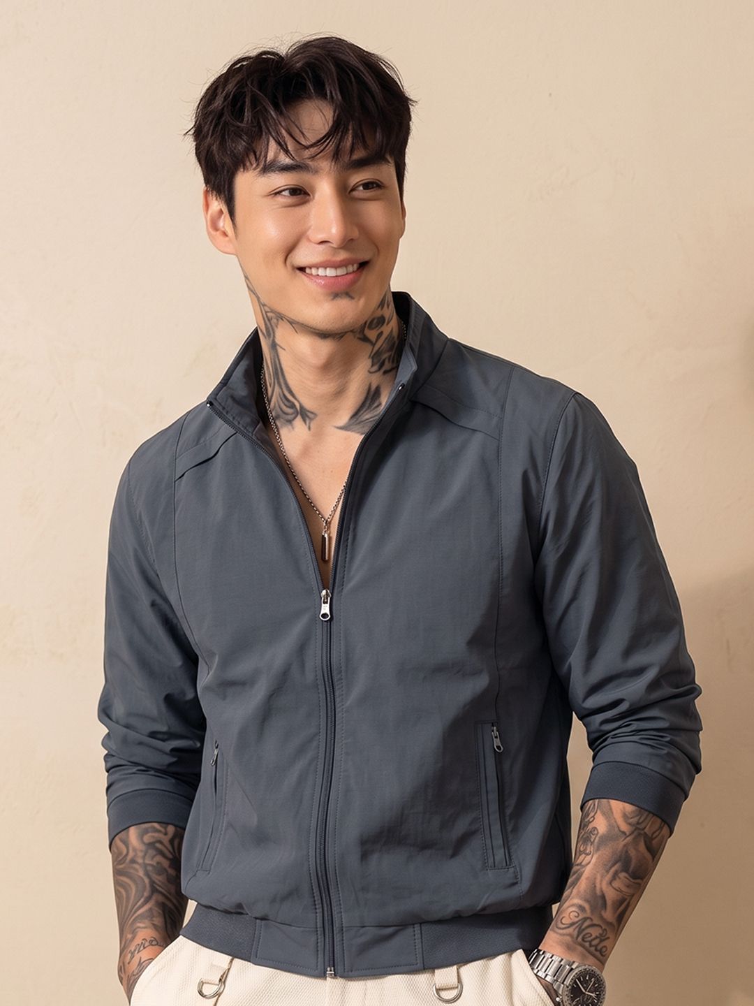 CLOUD COTTON Solid Men Wind Cheater-picture-42