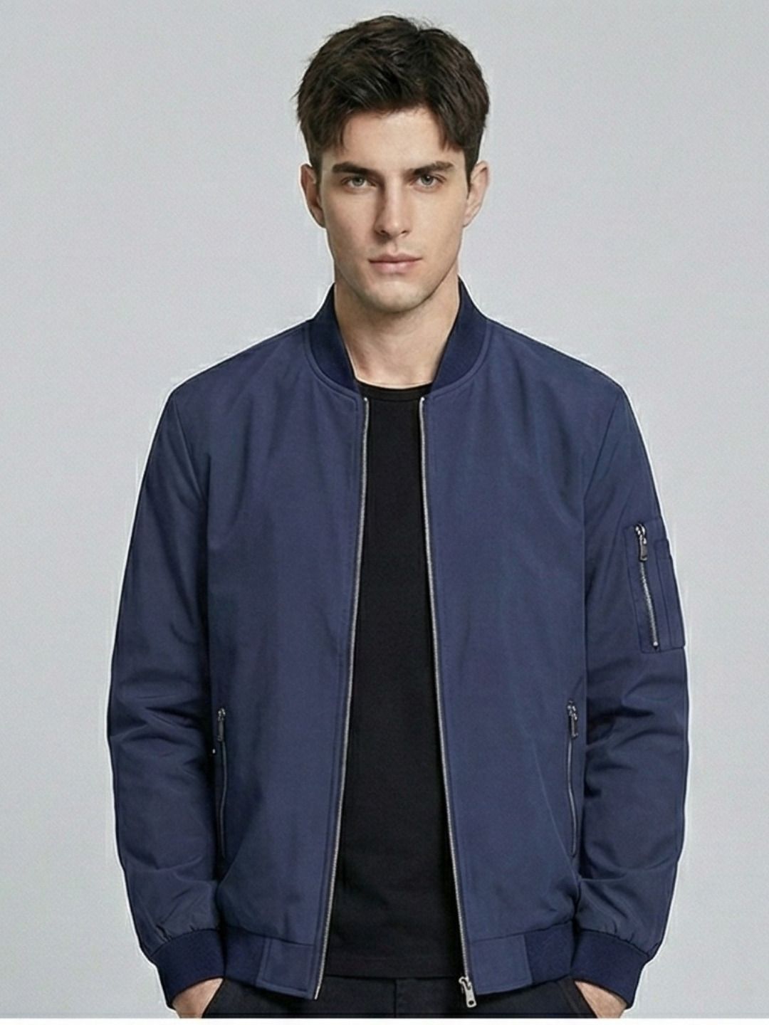 Mia Fashion Jacket for Men Windproof Riding Windcheater & Biker Jacket Solid Men Wind Cheater-picture-38