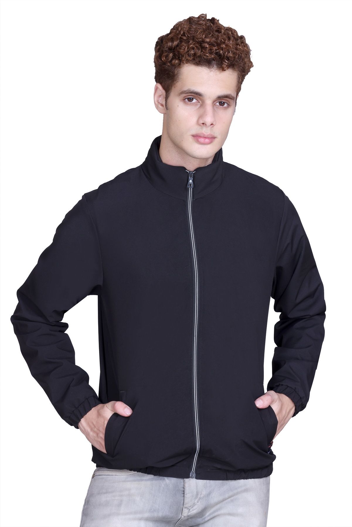 SANHOK Waterproof Polyester Windcheater Sports Gym Running Travel Sunscreen Jacket Solid Men Wind Cheater-picture-14