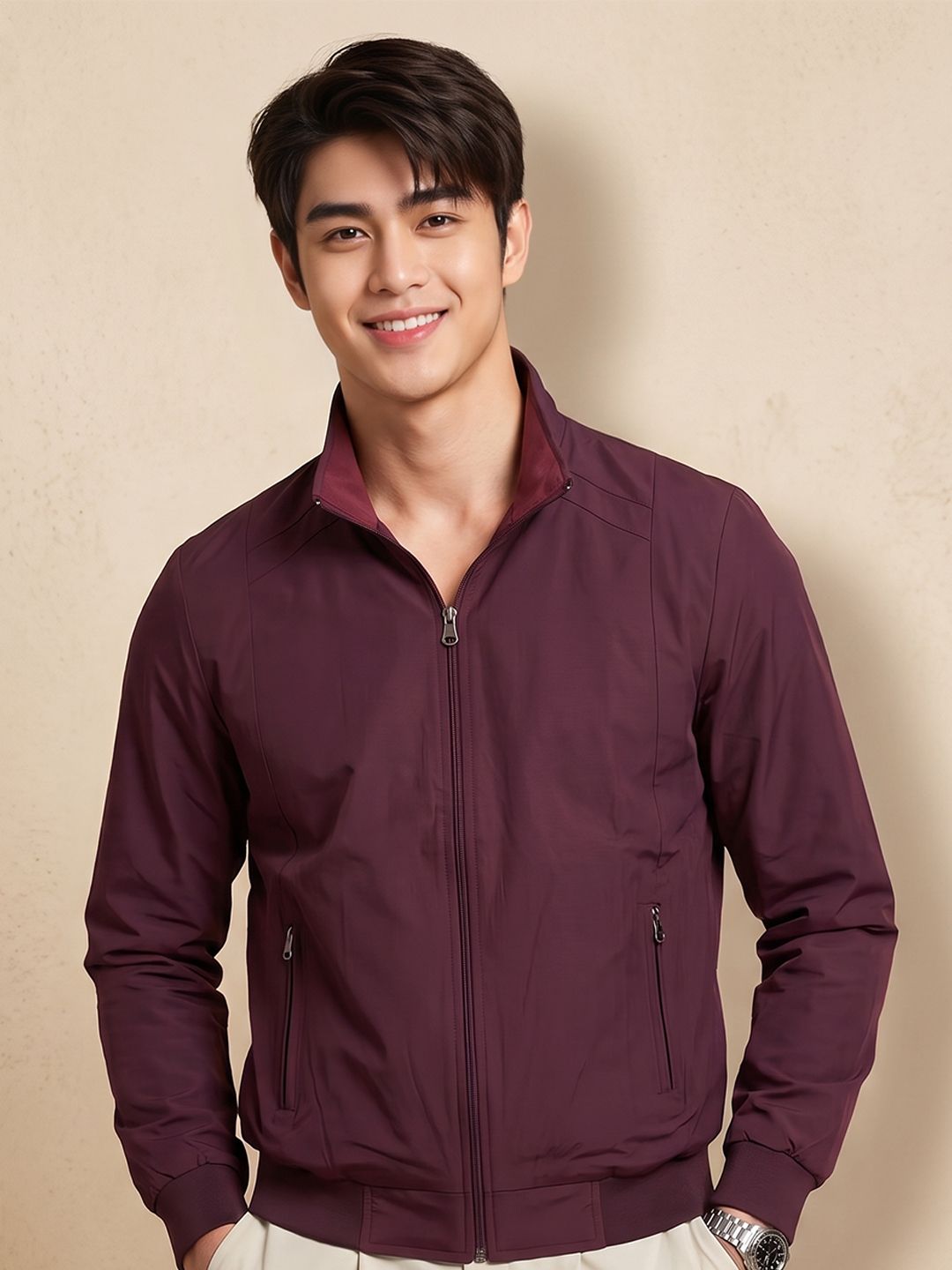 CLOUD COTTON Solid Men Wind Cheater-picture-34