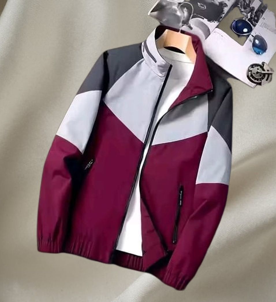 kloveri Solid Men Wind Cheater-picture-17
