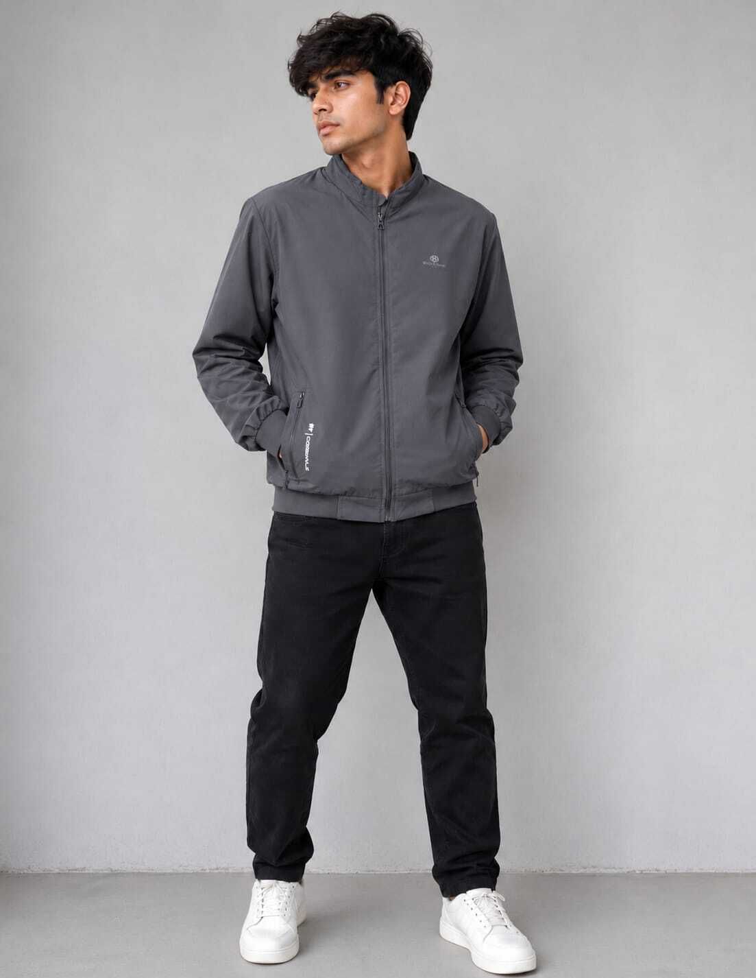 BIG TIME Solid Men Wind Cheater-picture-16