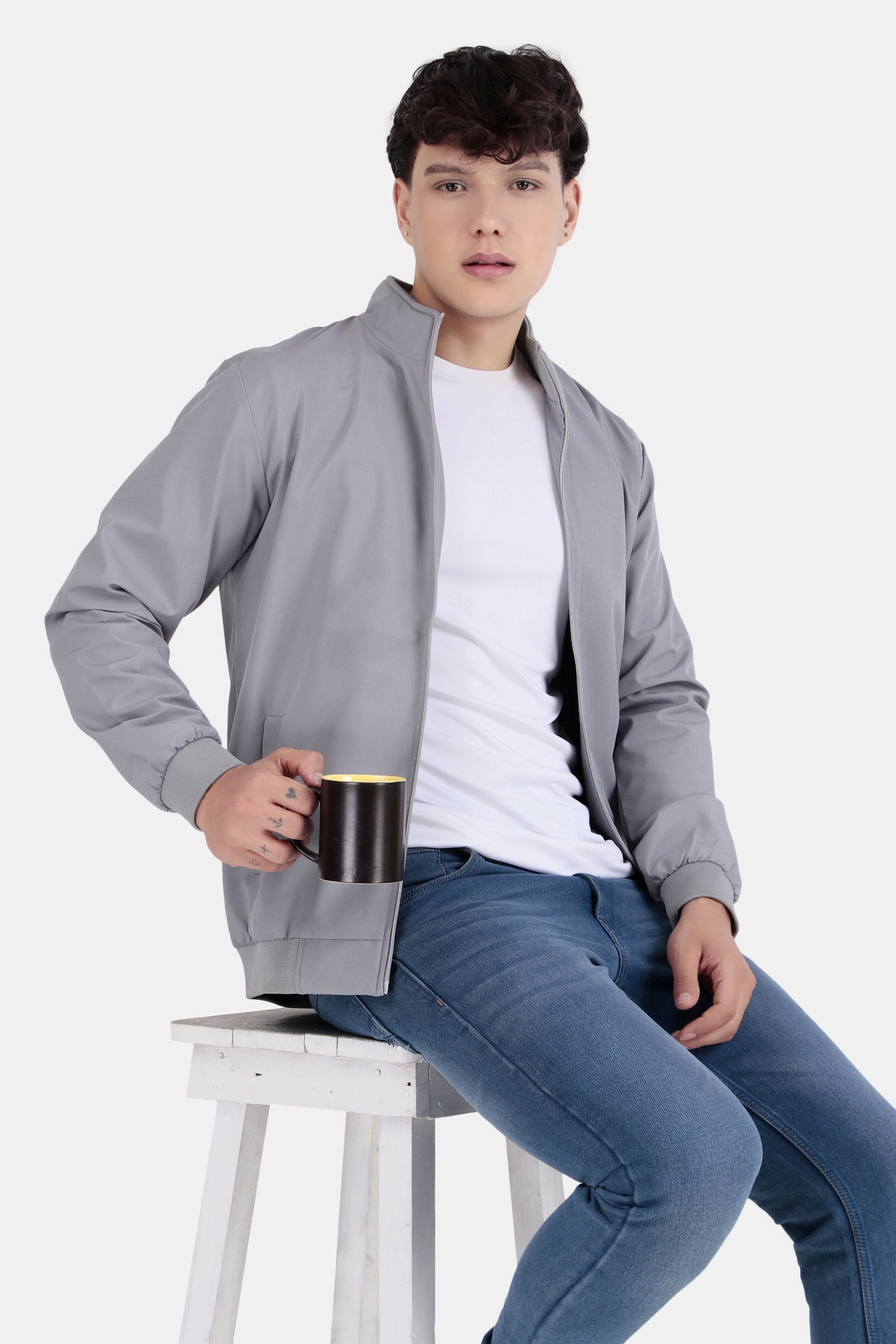 vooter Men Solid Casual Jacket-picture-24