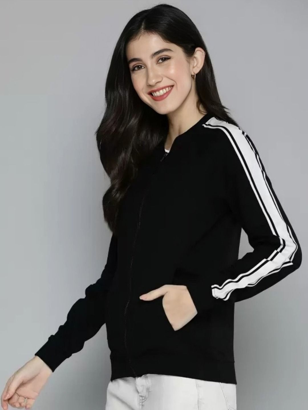 MAYKR Solid Women Wind Cheater