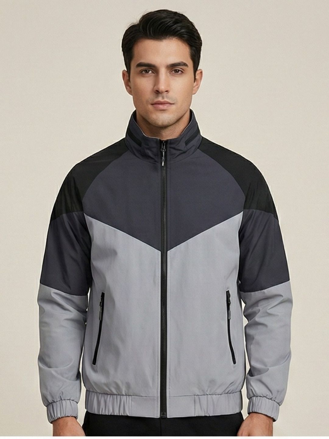 Caraba Mens Lightweight Windcheater jacket | Stylish Biker Jacket for Men Colorblock Men Wind Cheater-picture-18