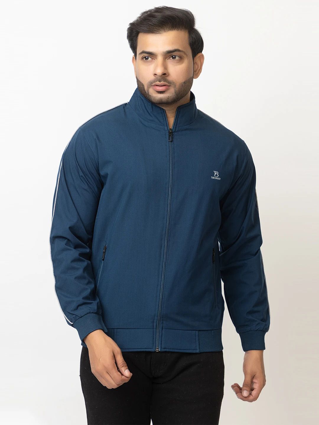 TWEUNBOY Solid Men Wind Cheater-picture-21