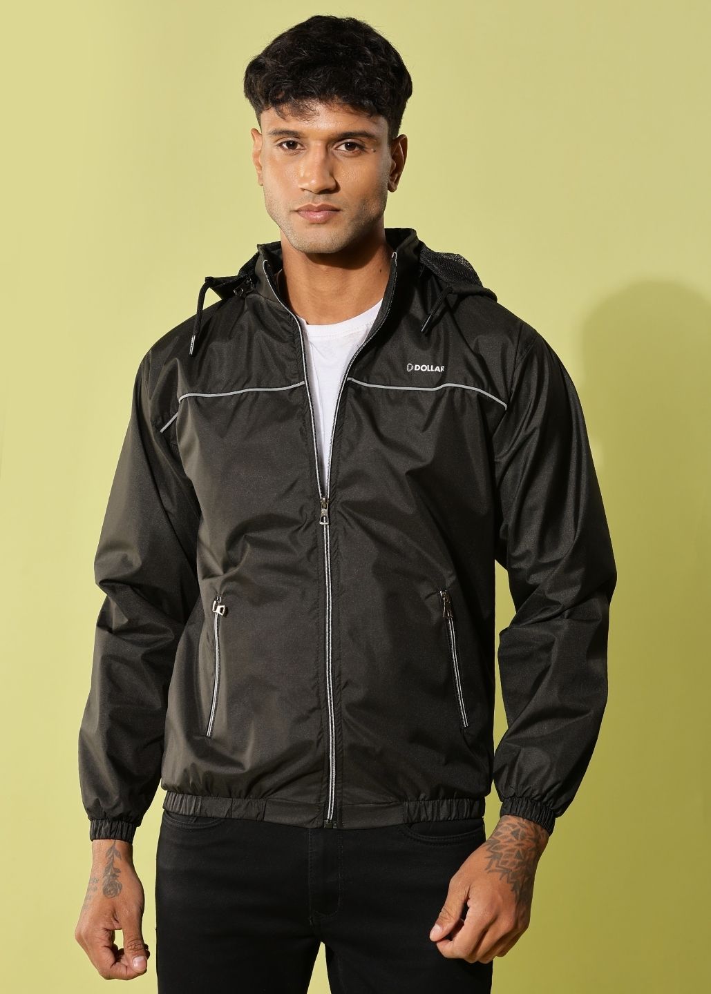 Dollar Solid Men Wind Cheater-picture-13