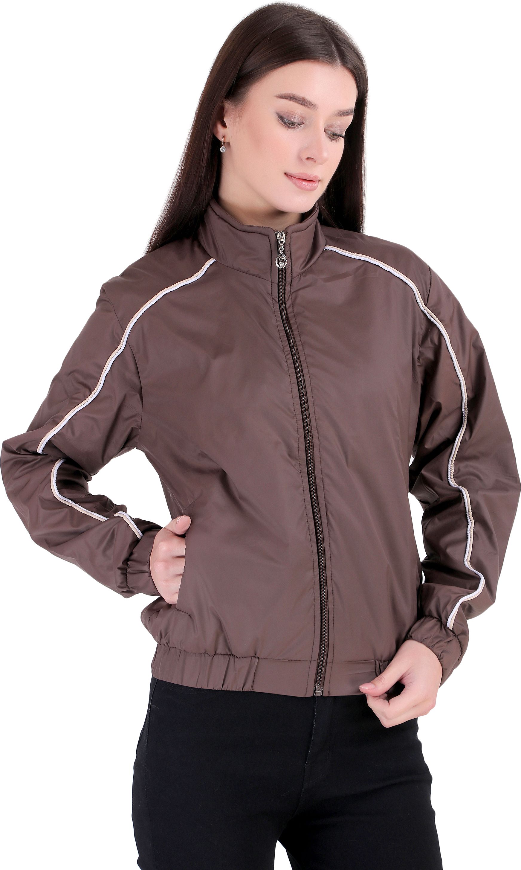 BRAZO Stylish Solid Women Wind Cheater-picture-10
