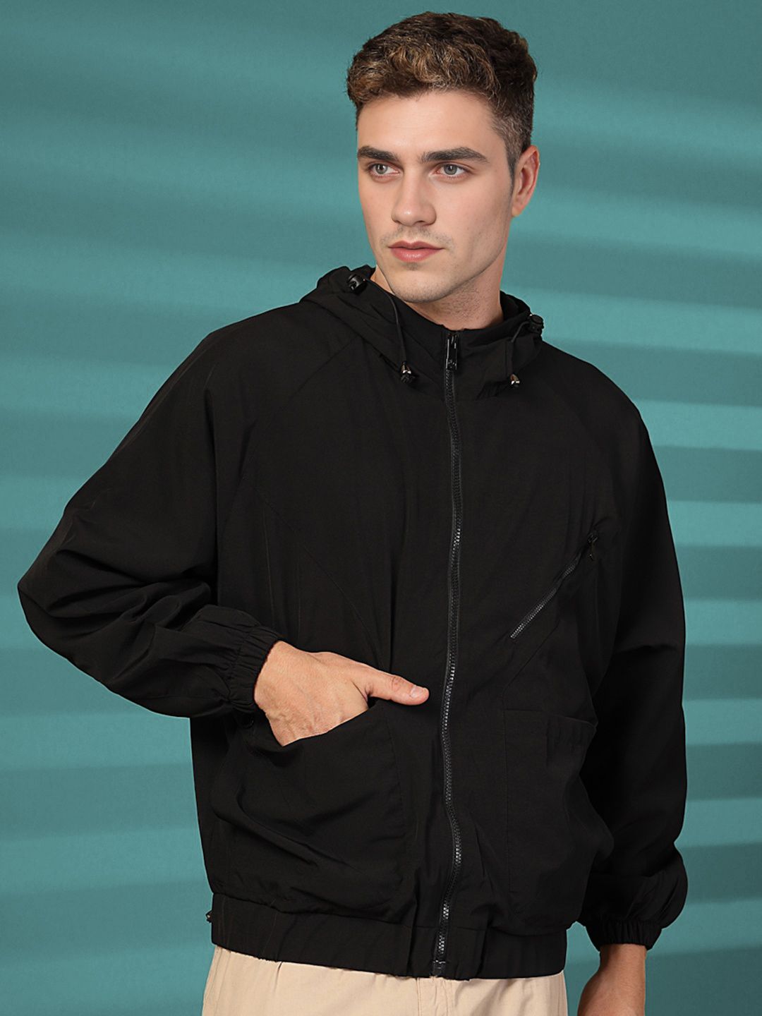 CHKOKKO Men WindCheater Solid Men Wind Cheater-picture-19