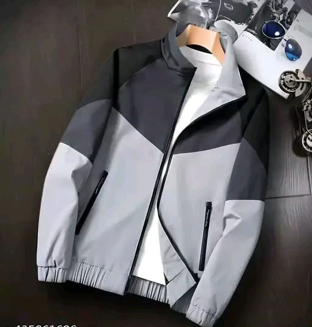 kloveri Solid Men Wind Cheater-picture-24