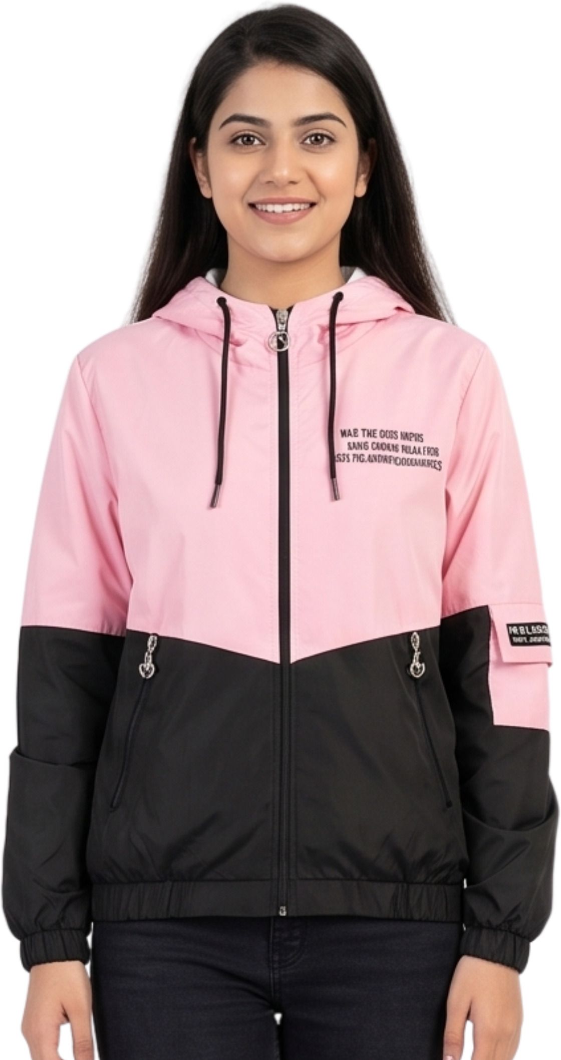 ARHAM TAG Colorblock Women Wind Cheater-image-19