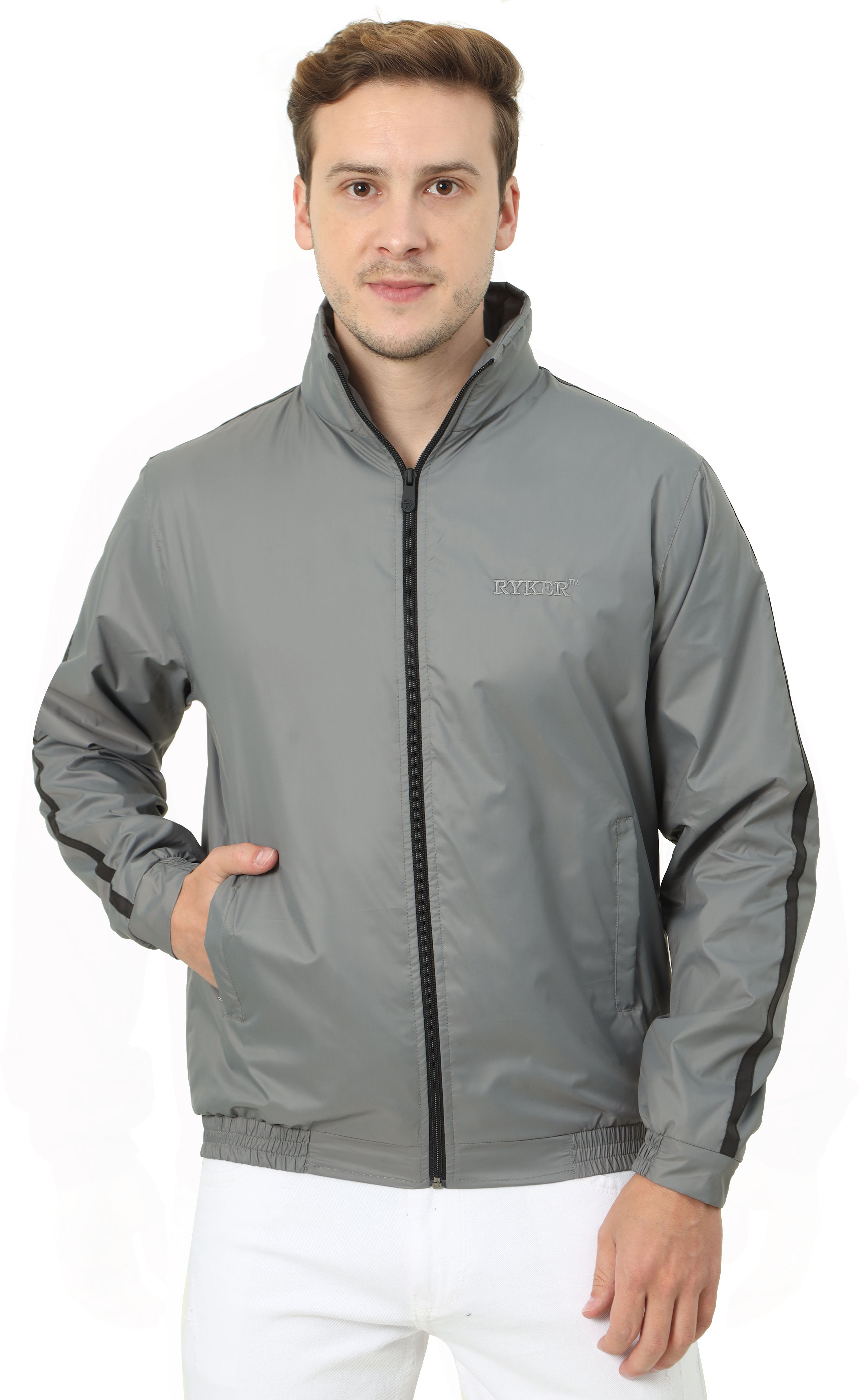 Ryker Men's Solid Windcheater Outdoor Sporty Jacket Solid Men Wind Cheater-picture-21
