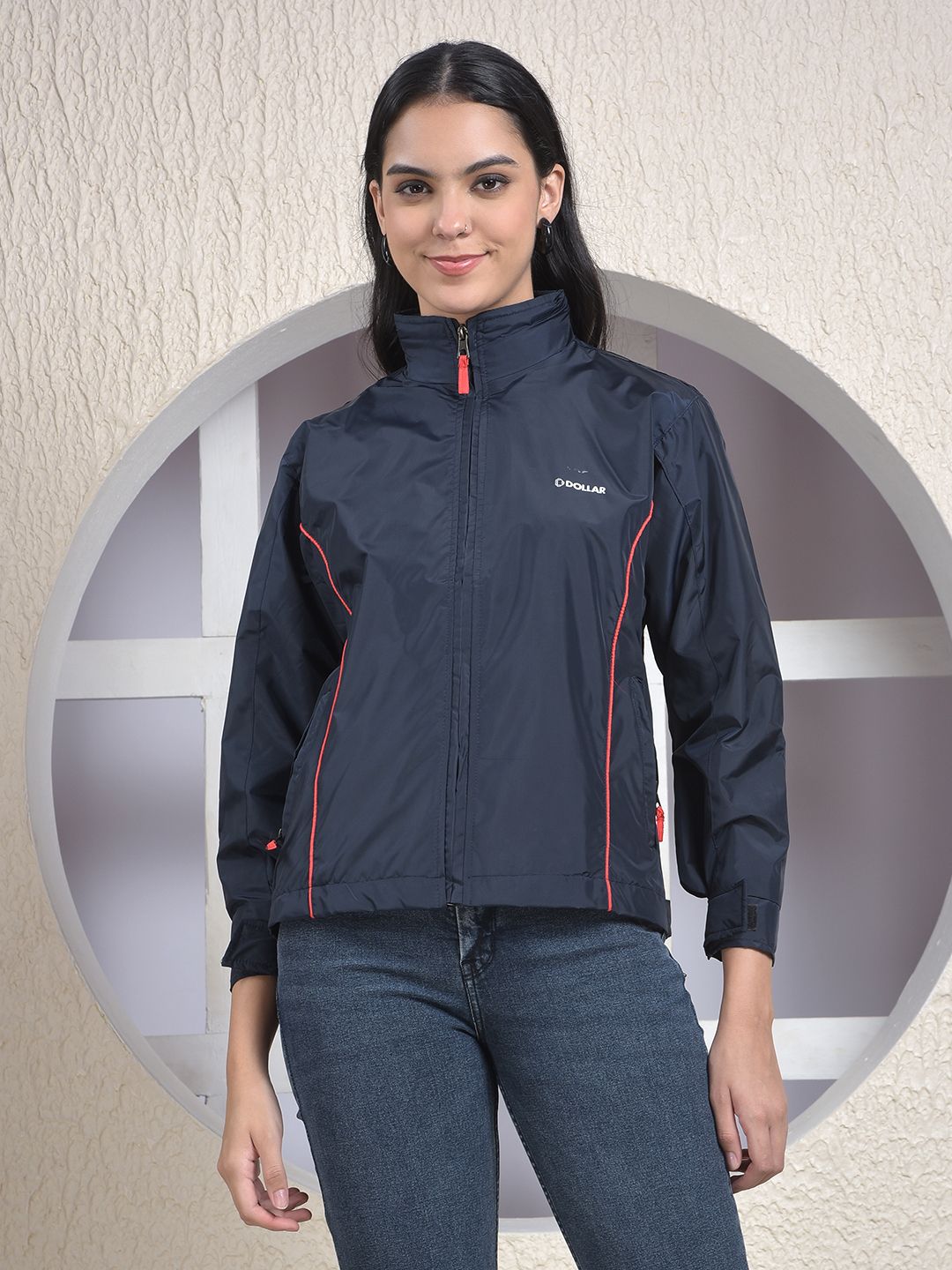 Dollar Solid Women Wind Cheater