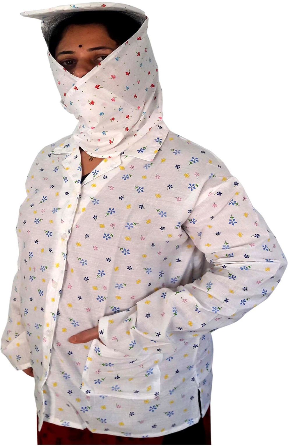 Kidska Cotton Sun Coat for Womens, Cotton Sun Coat for Girls, Size 32 Printed Women Wind Cheater-picture-44