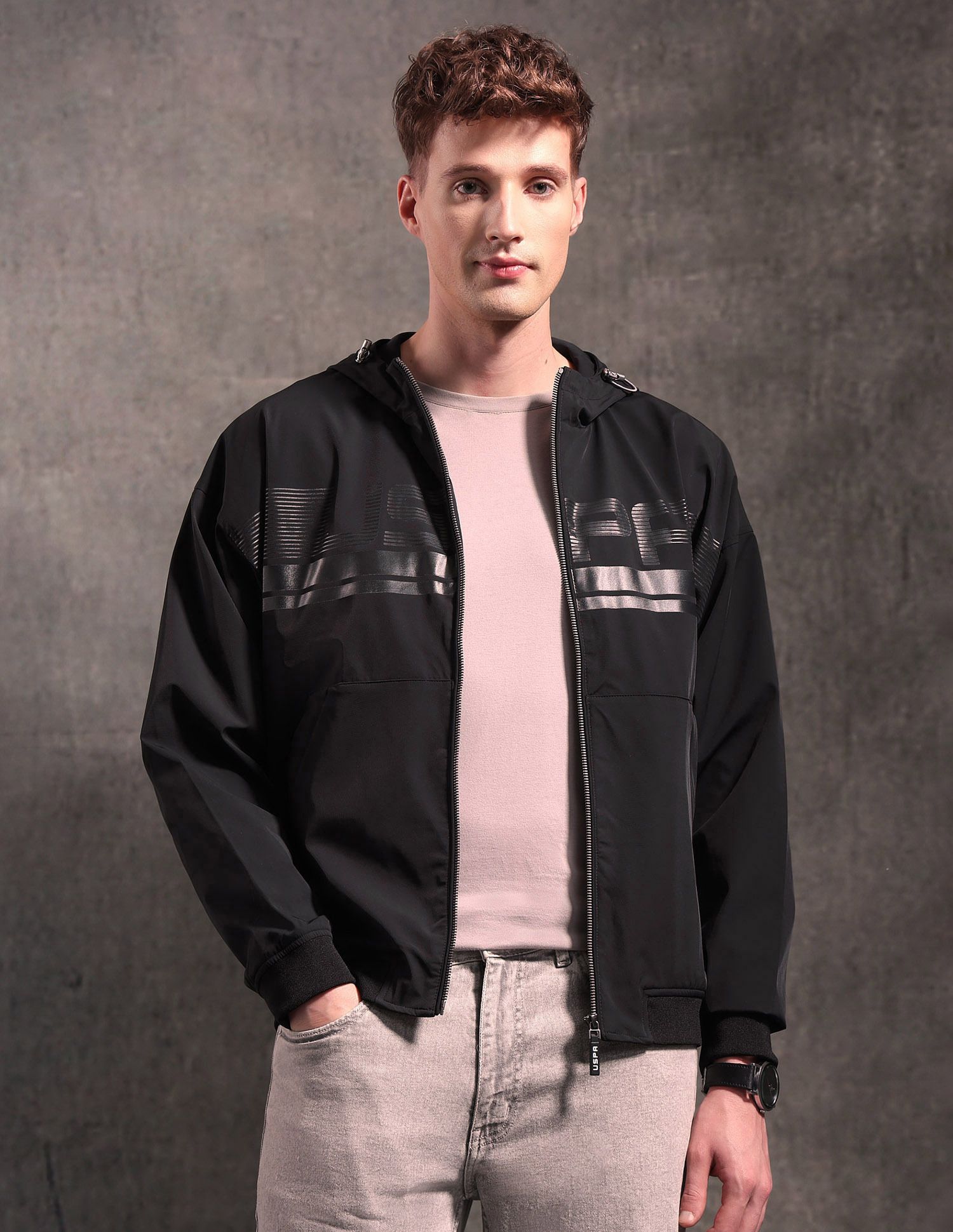 U.S. Polo Assn. Denim Co. Graphic Print Men Wind Cheater-picture-15