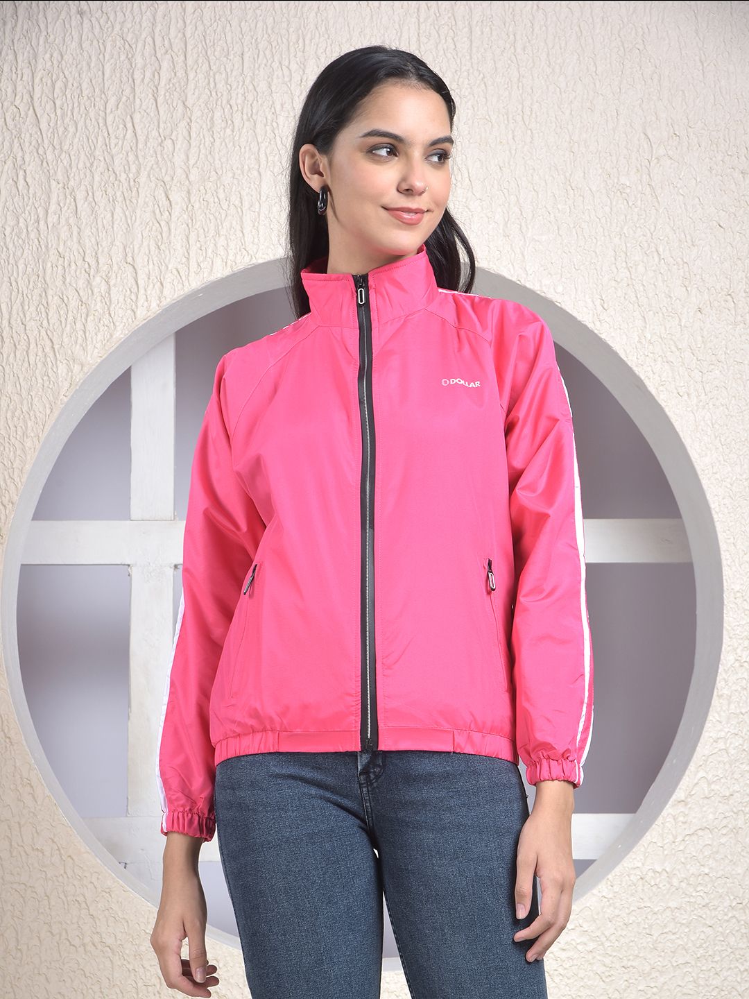 Dollar Solid Women Wind Cheater