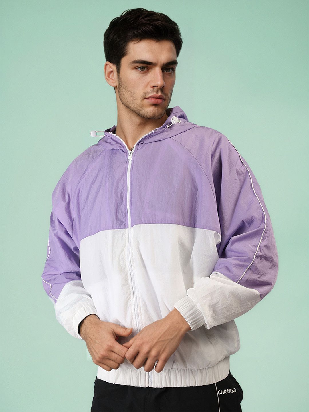 CHKOKKO Men Windcheater Colorblock Men Wind Cheater-picture-25