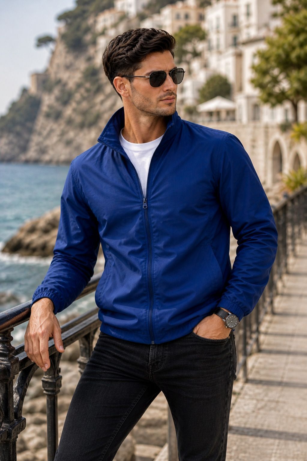 JKT Men Solid Sports Jacket Solid Men Wind Cheater Solid Men Wind Cheater-image-29