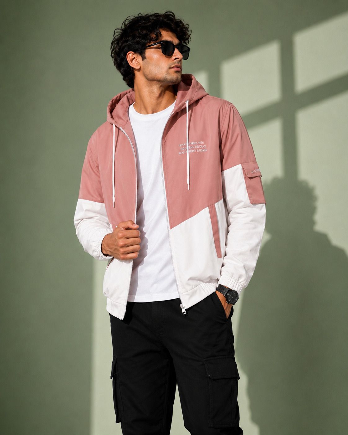 zyrona Men Colorblock Casual Jacket-picture-11