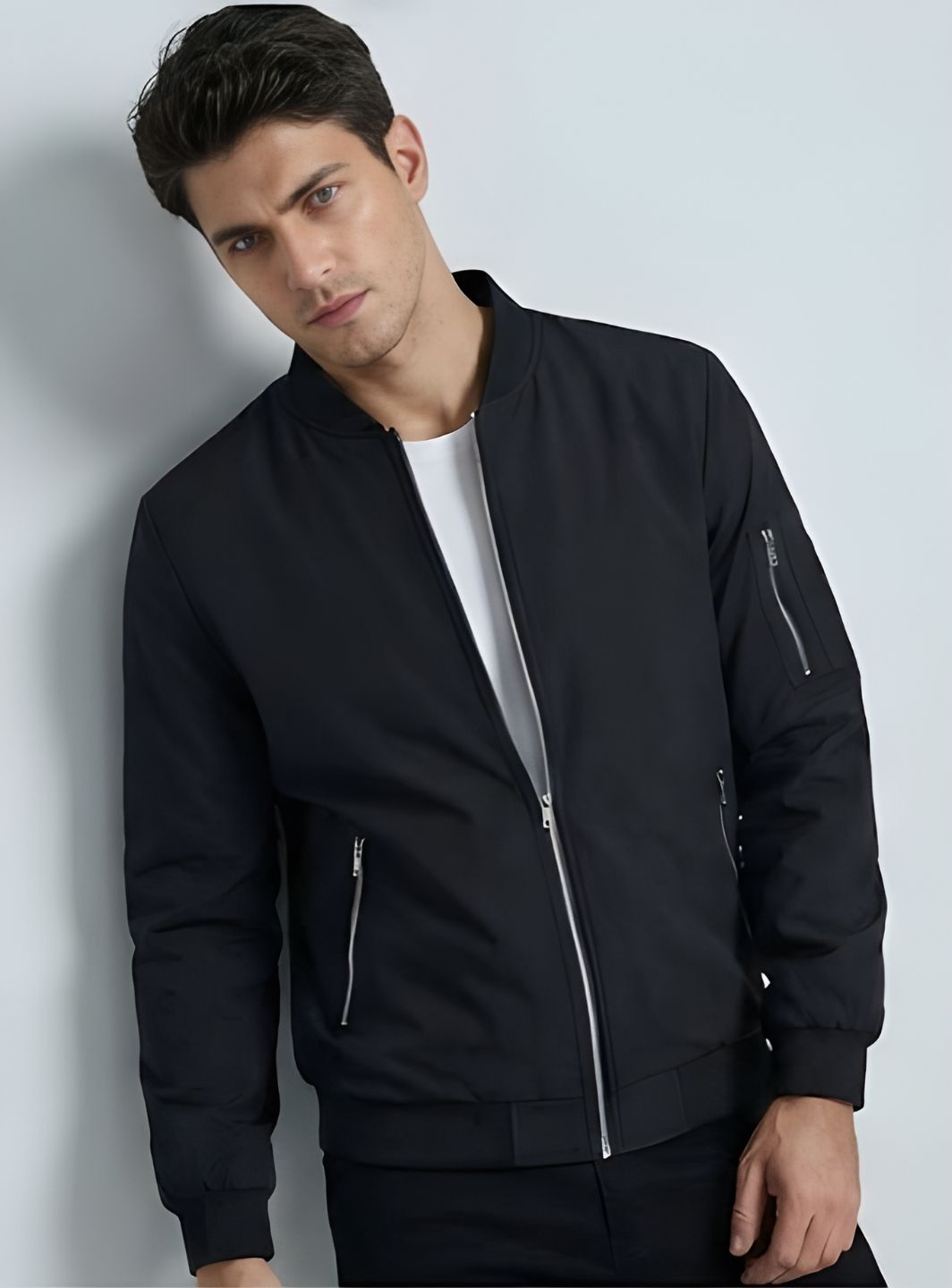 IANDT Men’s Sun Protection Biker Jacket -Sport Lightweight Summer Jacket Men Wind Cheater-picture-12