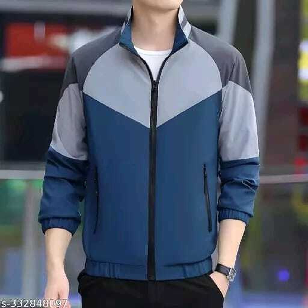 EYEANDTRY Colorblock Men Wind Cheater