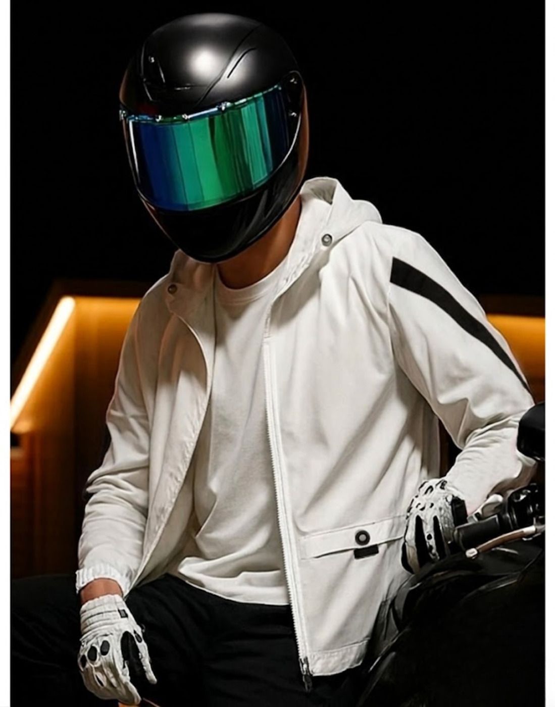 IANDT Mens Suncreen jacket | Lightweight Summer Jacket | Stylish Biker Jacket for Men Colorblock Men Wind Cheater-picture-31