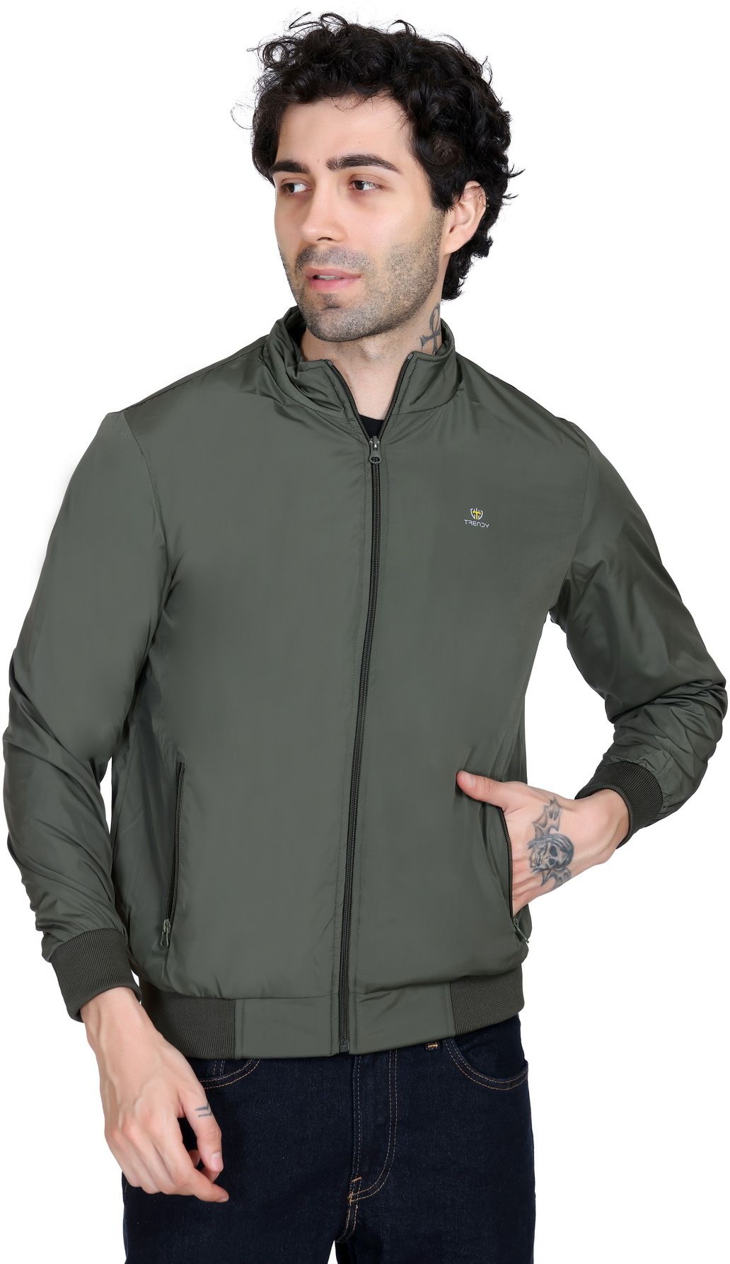 KAZZ Solid Men Wind Cheater-picture-36