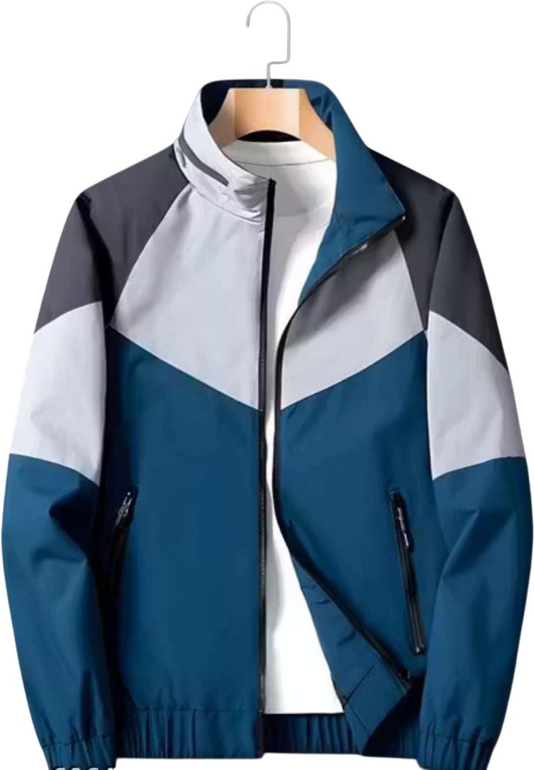 MATIKA Men Colorblock Casual Jacket Colorblock Men Wind Cheater-image-43