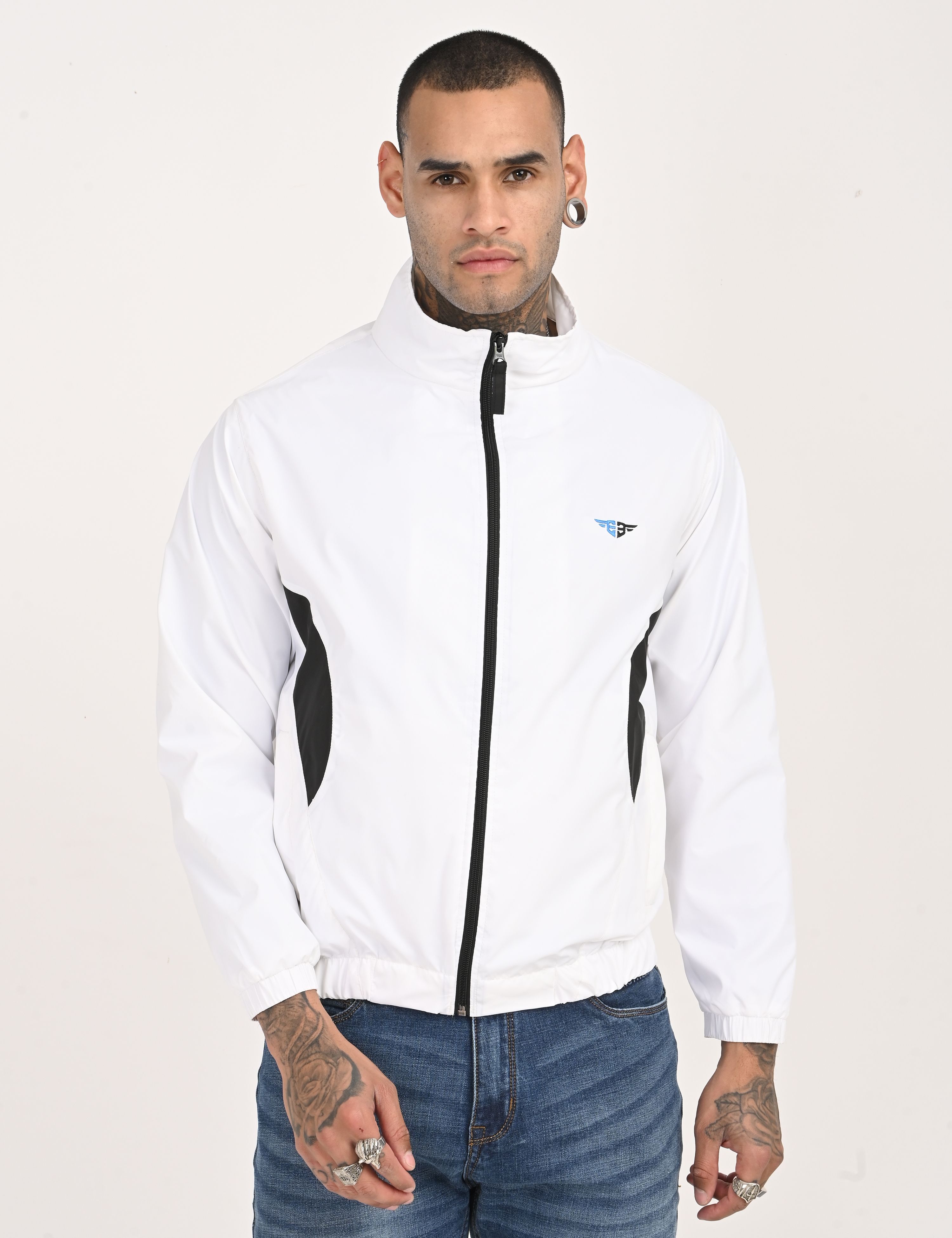 ELEGANT EXPRESS ELEGANT EXPRESS Solid Men Wind Cheater-picture-10
