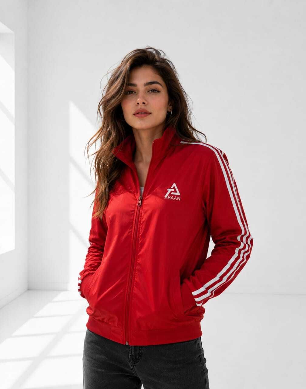 Abaan Solid Women Wind Cheater-image-35