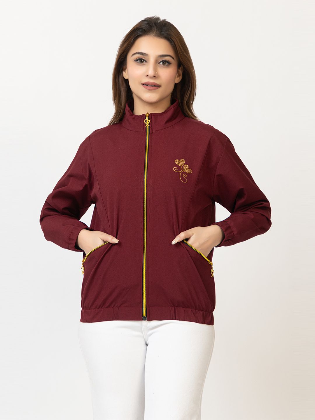 ELVINO Solid Women Wind Cheater-picture-30