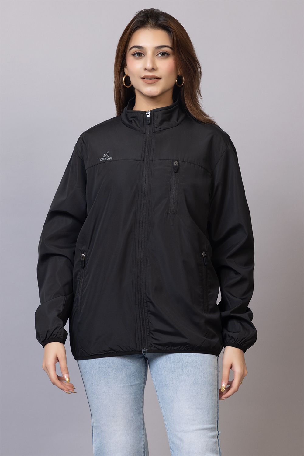Yaqr outdoor travel jacket women Solid Women Wind Cheater-image-14