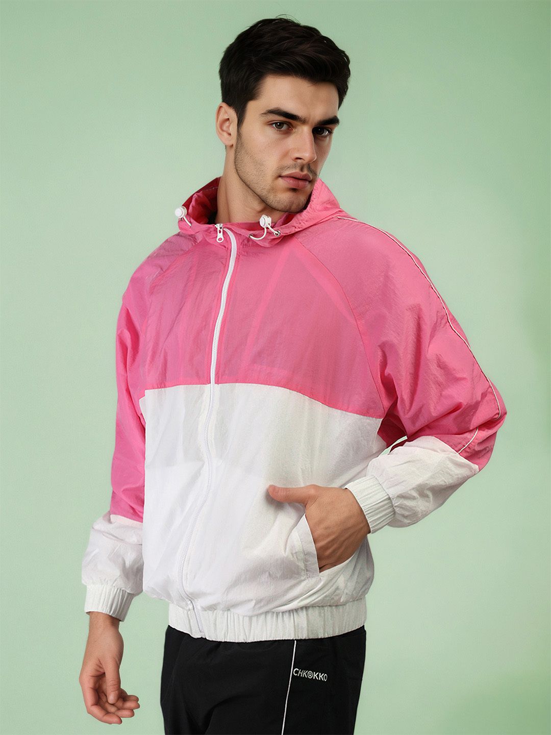 CHKOKKO Men Windcheater Colorblock Men Wind Cheater-picture-28