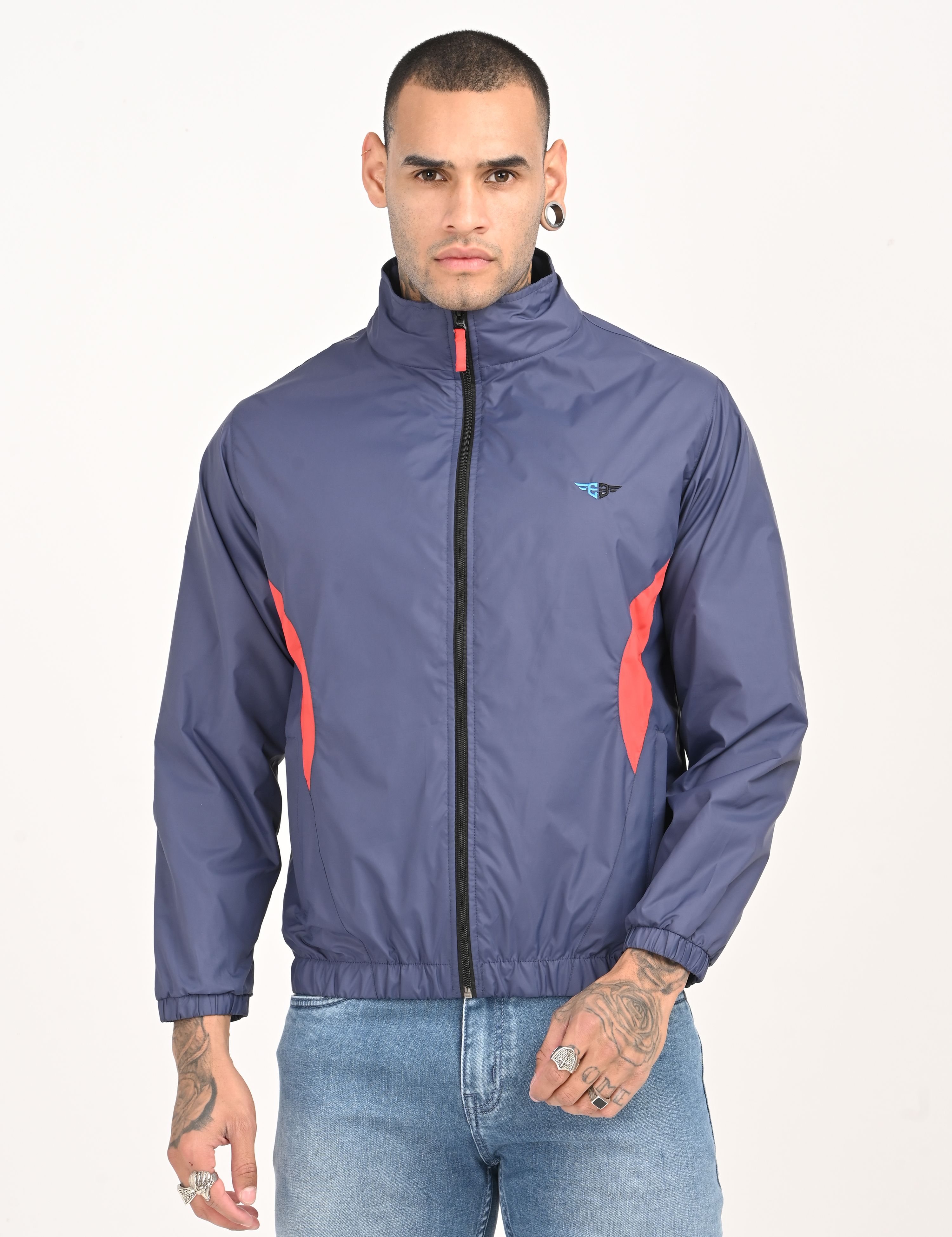 ELEGANT EXPRESS ELEGANT EXPRESS Solid Men Wind Cheater-picture-33