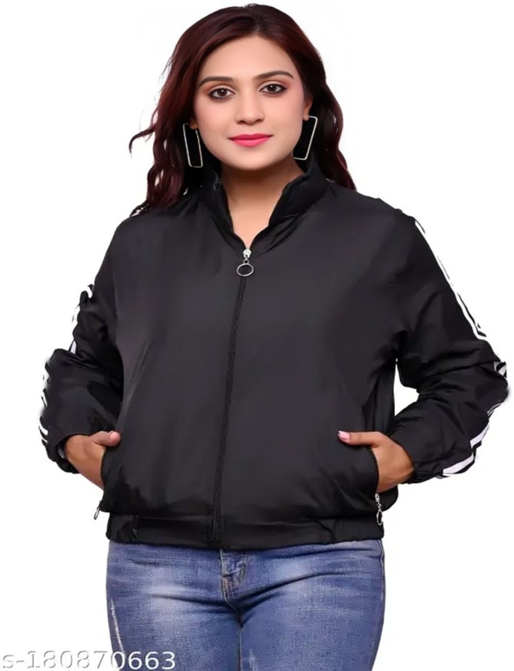 MAYKR Solid Women Wind Cheater