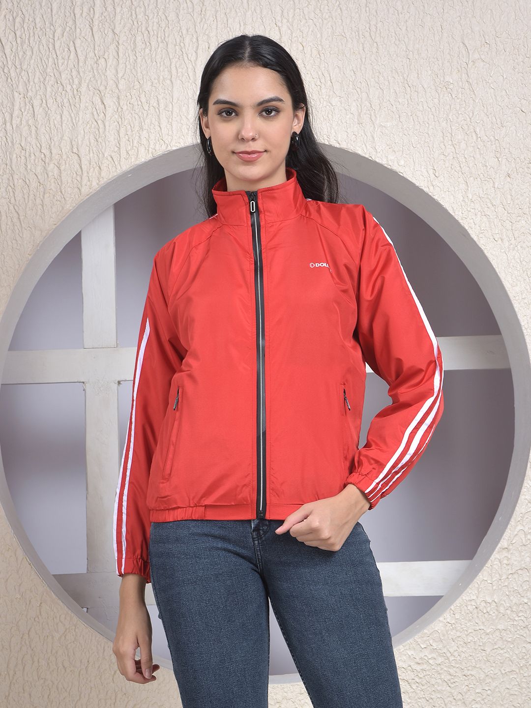 Dollar Solid Women Wind Cheater