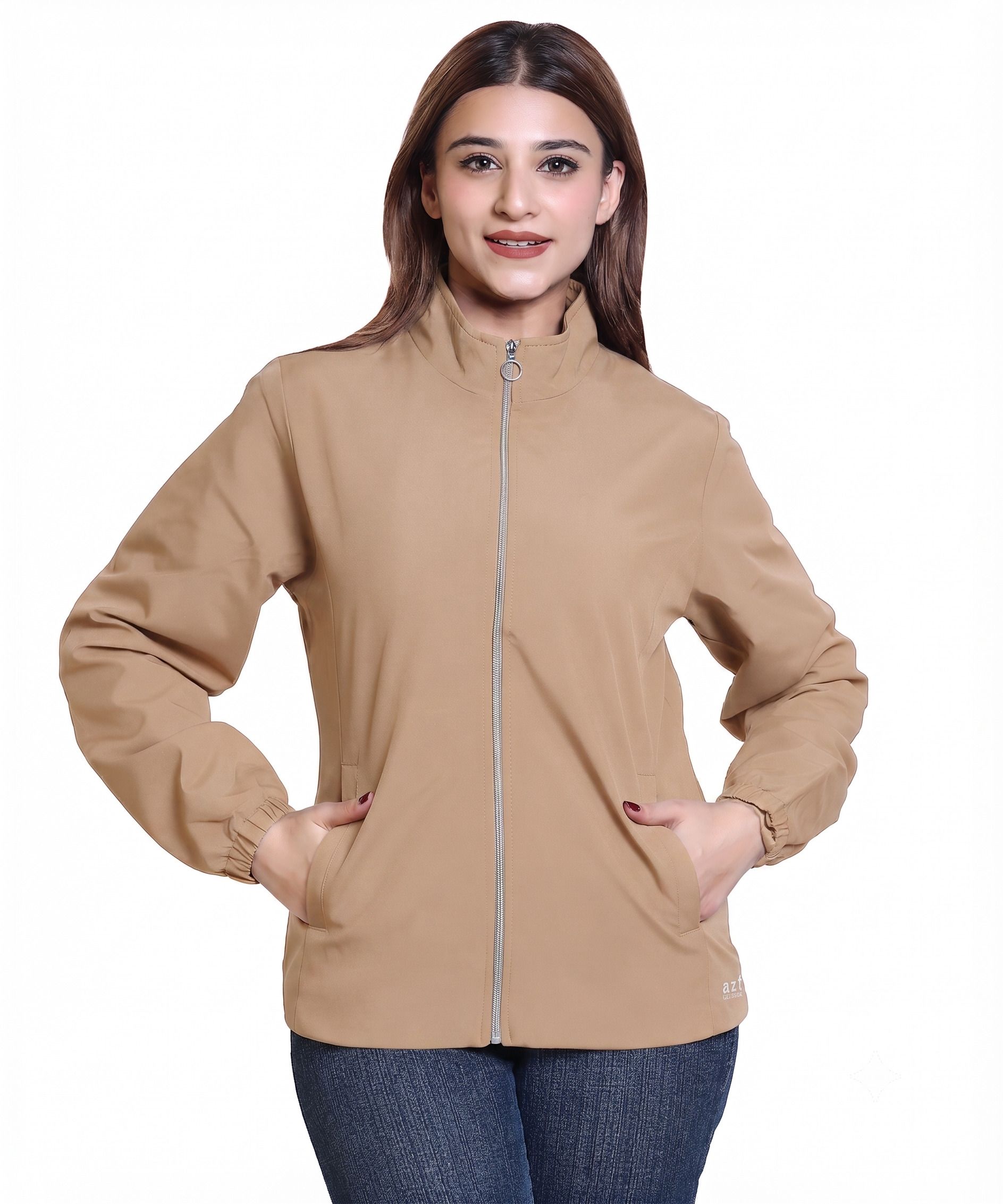 AZF Stylish Zipper Windcheater Jacket Women Wind Cheater-picture-31
